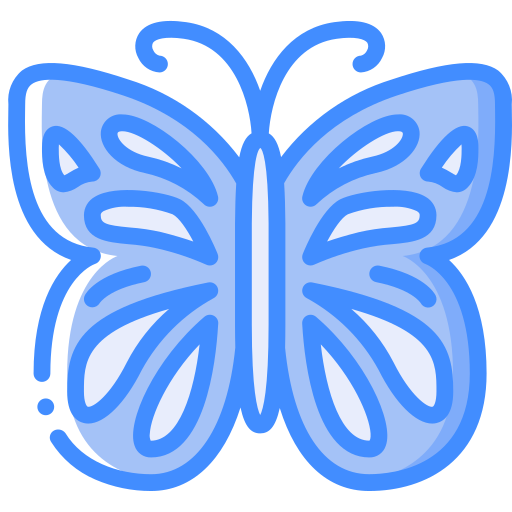 farfalla Basic Miscellany Blue icona