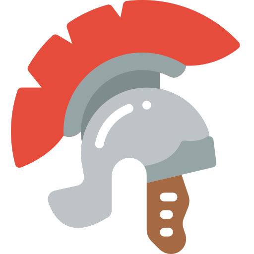 casco romano Basic Miscellany Flat icono