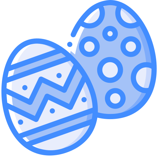 œufs de pâques Basic Miscellany Blue Icône
