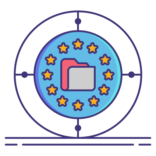 GDPR Flaticons Lineal Color icon