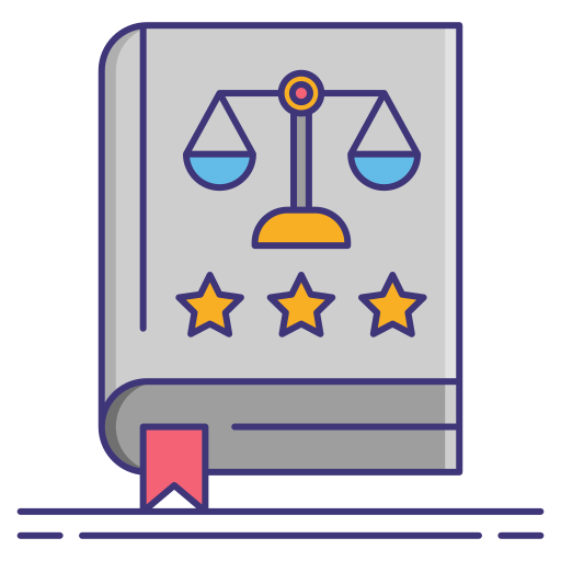 Law book Flaticons Lineal Color icon
