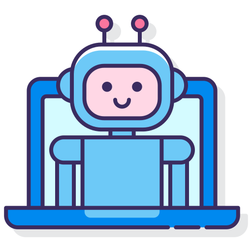 robot-man Flaticons Lineal Color icoon