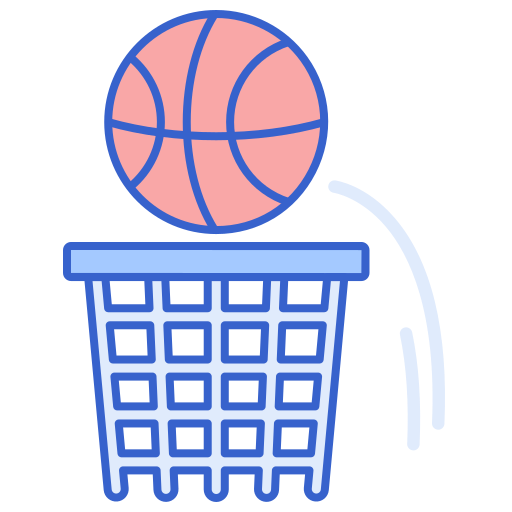 Basketball hoop Flaticons Lineal Color icon