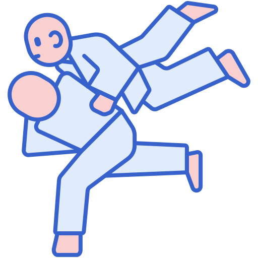 judo Flaticons Lineal Color icono