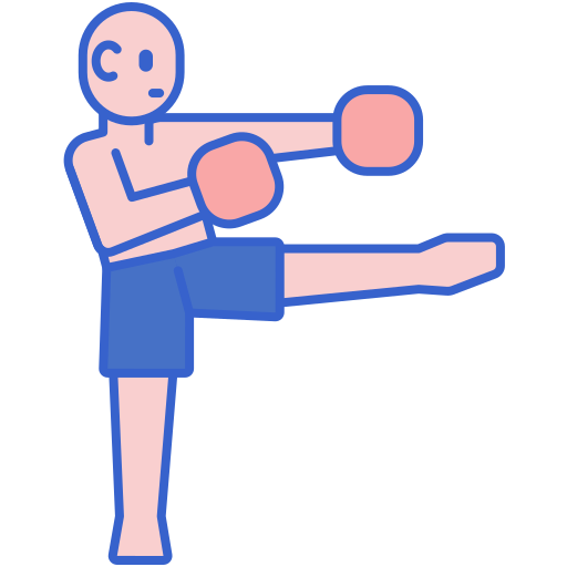 Kickboxing Flaticons Lineal Color icon