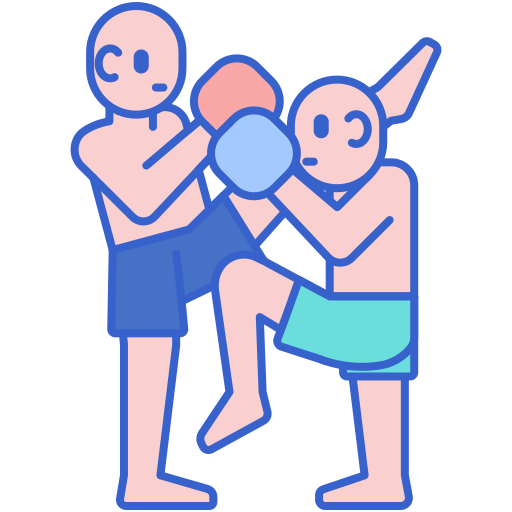 Тайский бокс Flaticons Lineal Color иконка