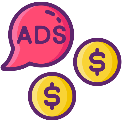 Online advertising Flaticons Lineal Color icon