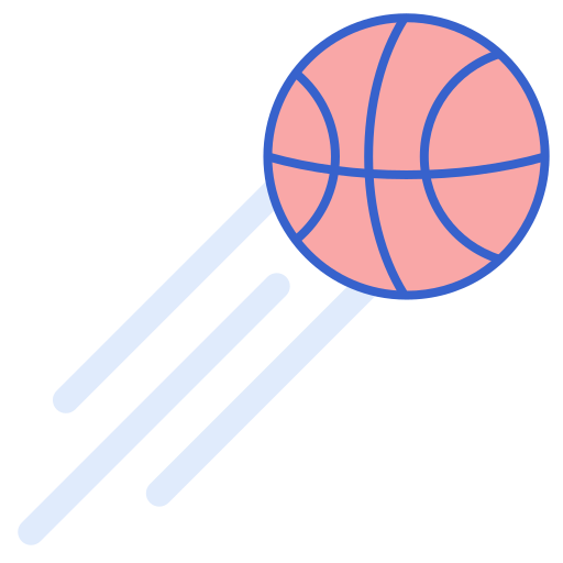 バスケットボールボール Flaticons Lineal Color icon