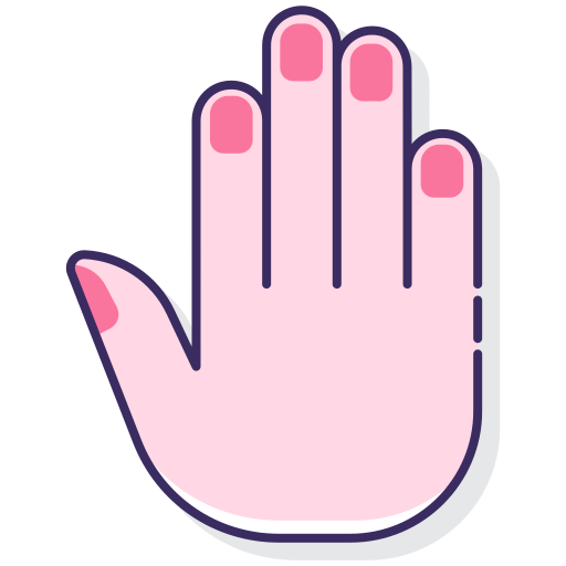 Пальцы Flaticons Lineal Color иконка