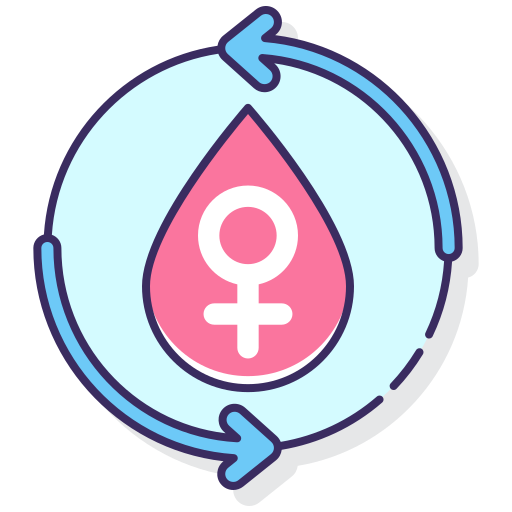 ciclo menstrual Flaticons Lineal Color icono