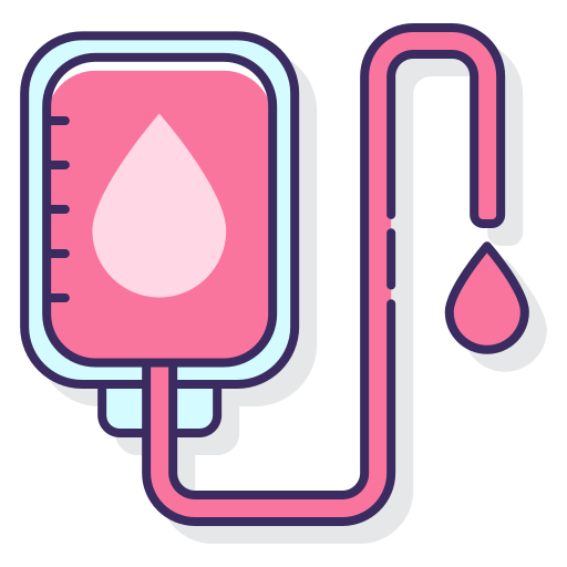 transfuzja Flaticons Lineal Color ikona