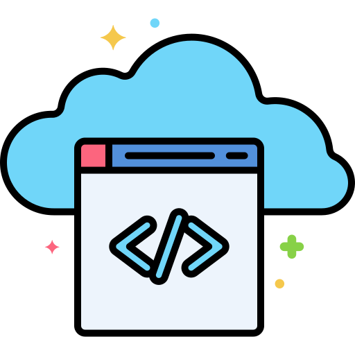 cloud-codierung Flaticons Lineal Color icon