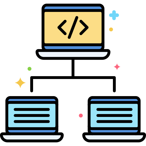 desdobramento, desenvolvimento Flaticons Lineal Color Ícone