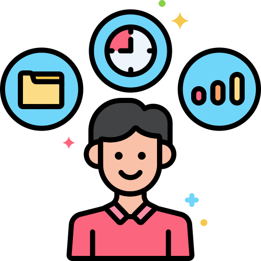 product management Flaticons Lineal Color icoon