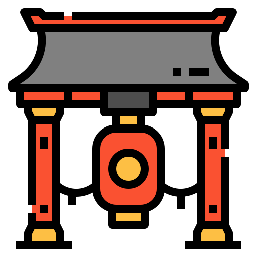 寺 Linector Lineal Color icon