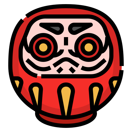 daruma Linector Lineal Color ikona