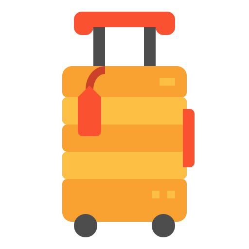 Travel luggage Linector Flat icon