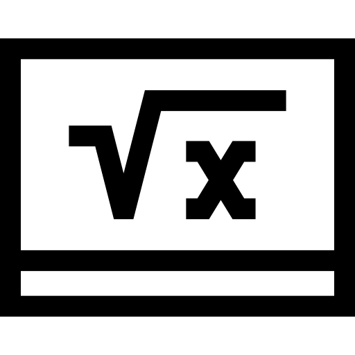 wiskunde Basic Straight Lineal icoon