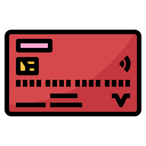 karta kredytowa mynamepong Lineal Color ikona