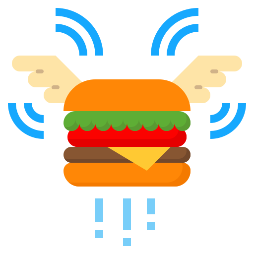 hamburger mynamepong Flat icoon