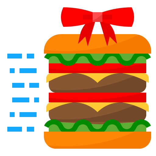 Hamburger mynamepong Flat icon