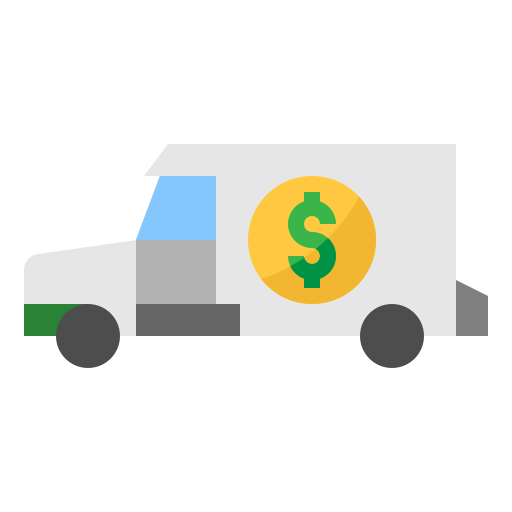 Bank truck mynamepong Flat icon