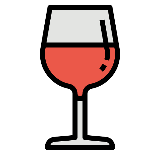 Wine glass Nhor Phai Lineal Color icon