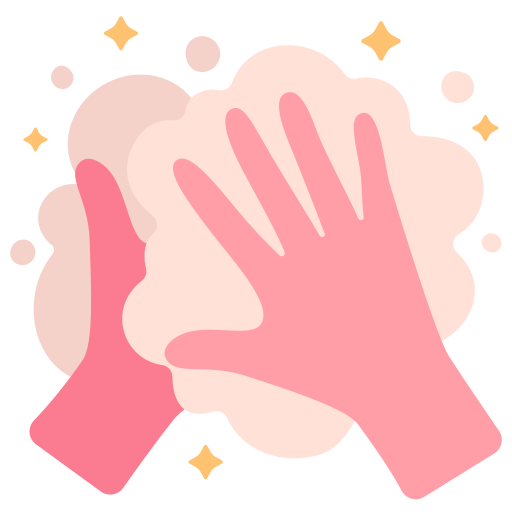 Hand washing Victoruler Flat icon