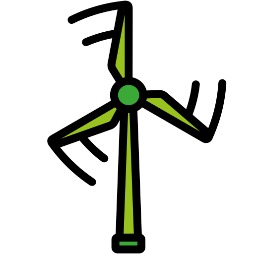 Ветряная турбина Generic Outline Color иконка