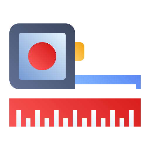 측정 테이프 Generic Flat Gradient icon