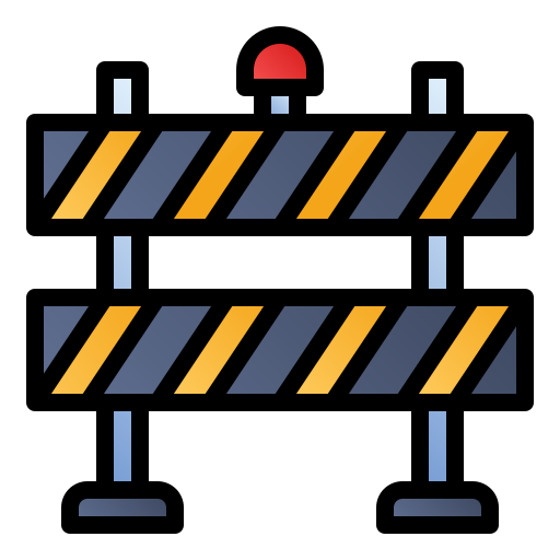 Road blockade Generic Lineal Color Gradient icon