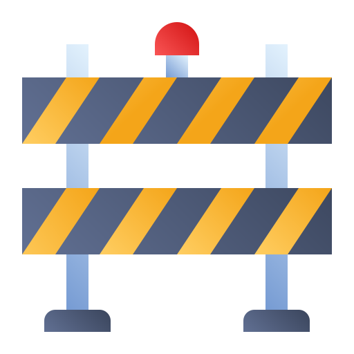 Road blockade Generic Flat Gradient icon