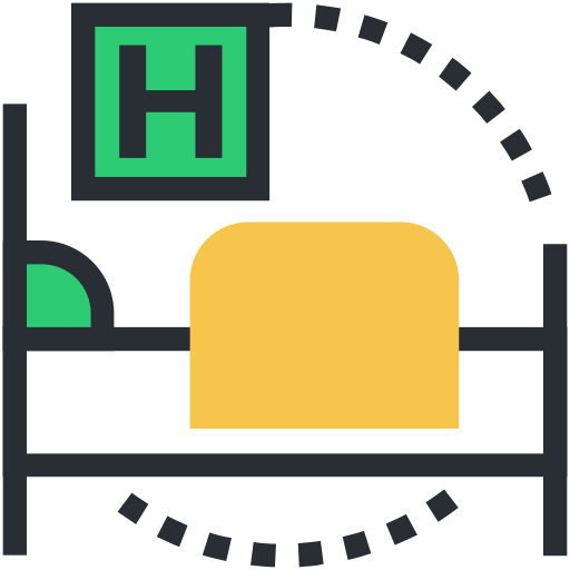 病院用ベッド Generic Outline Color icon