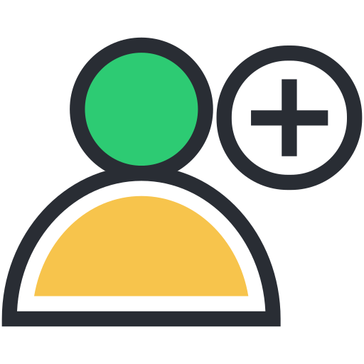 agregar usuario Generic Outline Color icono