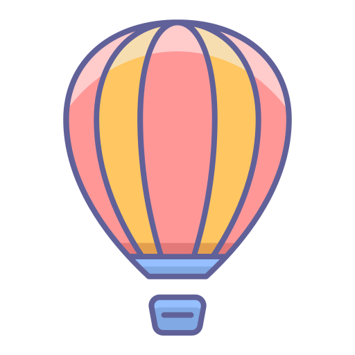 balon powietrzny Generic Outline Color ikona