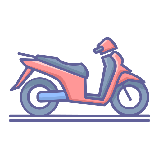 motocicleta Generic Outline Color Ícone