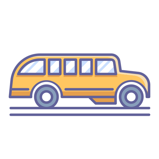 School bus Generic Outline Color icon