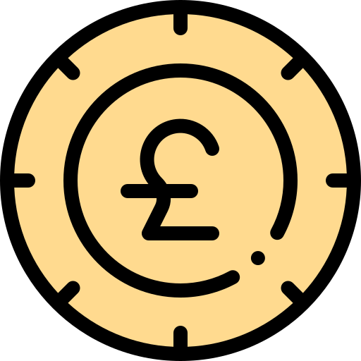 Pound Detailed Rounded Lineal color icon