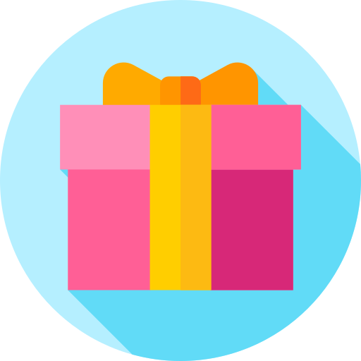 Gift Flat Circular Flat icon