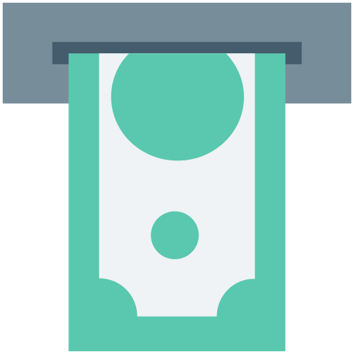 geldautomat Creative Stall Premium Flat icon