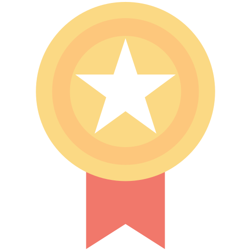 Badge Creative Stall Premium Flat icon