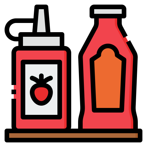 Ketchup Generic Outline Color icon