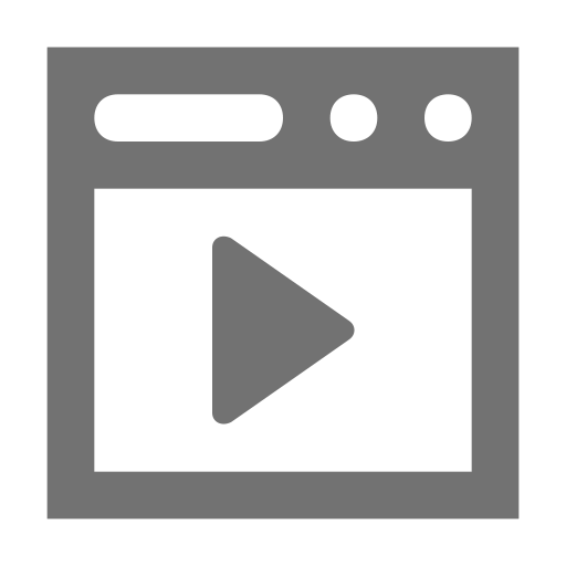 Video player Generic Grey icon
