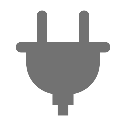 プラグ Generic Grey icon