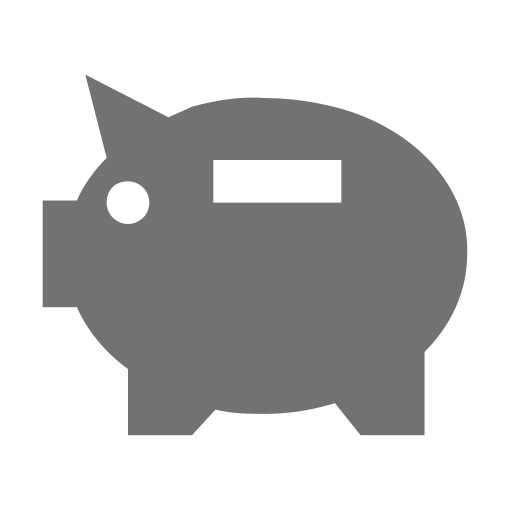 Piggy bank Generic Grey icon