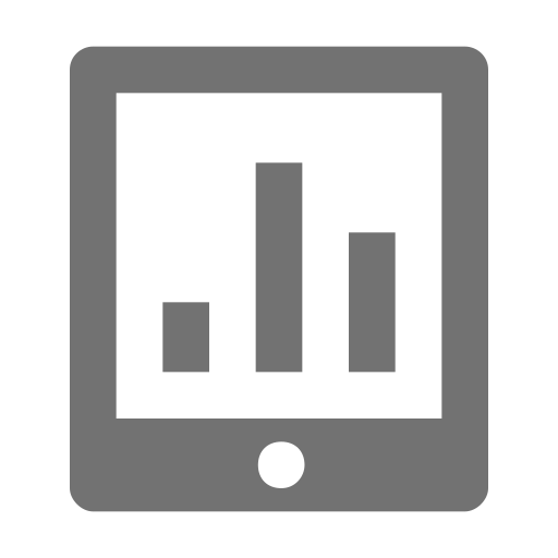 mobile analytics Generic Grey icon