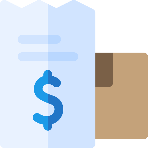 Invoice Basic Rounded Flat icon