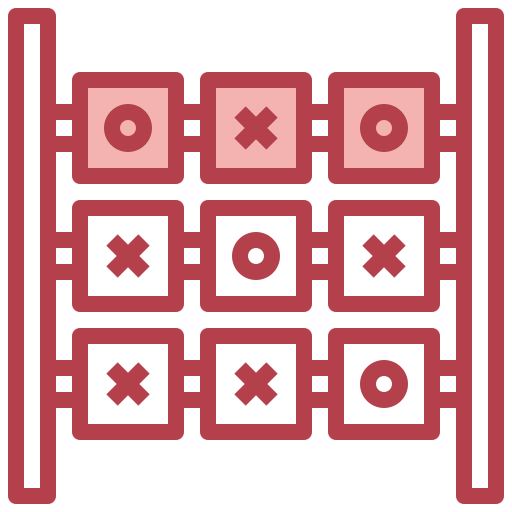 kółko i krzyżyk Surang Red ikona