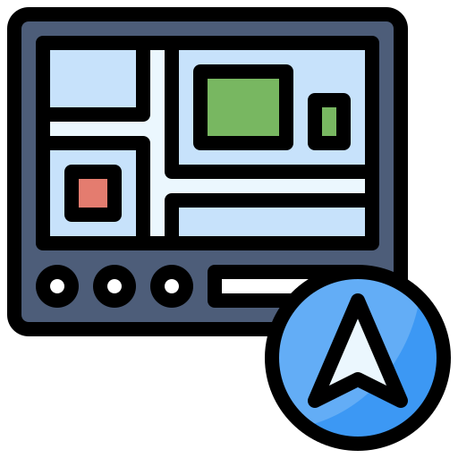 gps-navigator Surang Lineal Color icoon