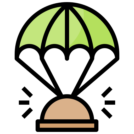 fallschirm Surang Lineal Color icon